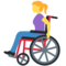 Woman in Manual Wheelchair emoji on Twitter